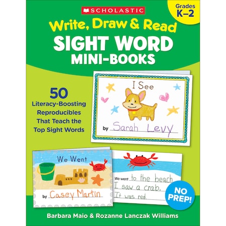 Scholastic Write, Draw + Read Sight Word Mini-Books 9781338306309